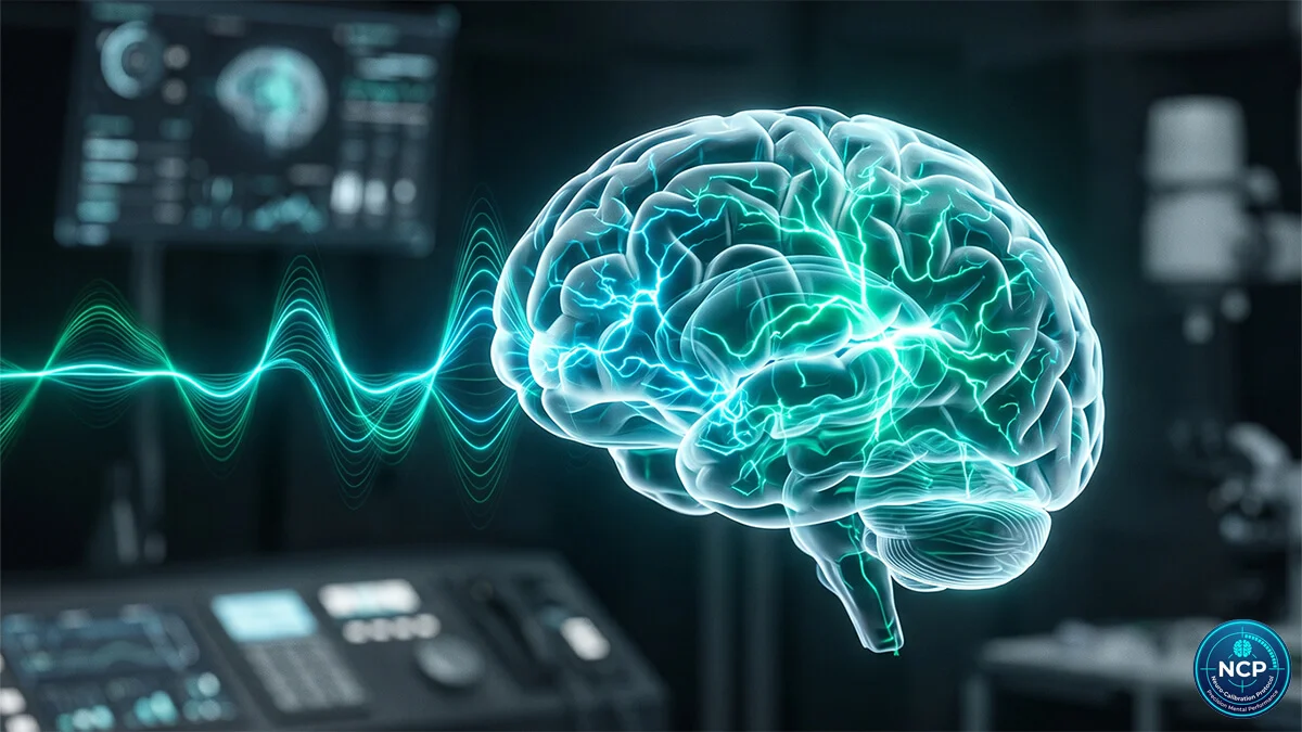 Clinical visualization of acoustic neuromodulation and low-frequency soundwave entrainment bypassing the prefrontal cortex to regulate the amygdala.